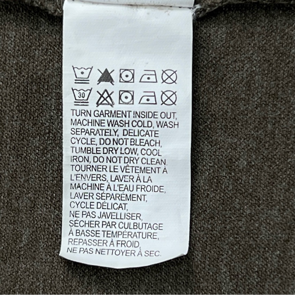 Lucky Brand Venice Burnout Polo Shirt Men’s XL Classic Fit Olive Green - Picture 10 of 12
